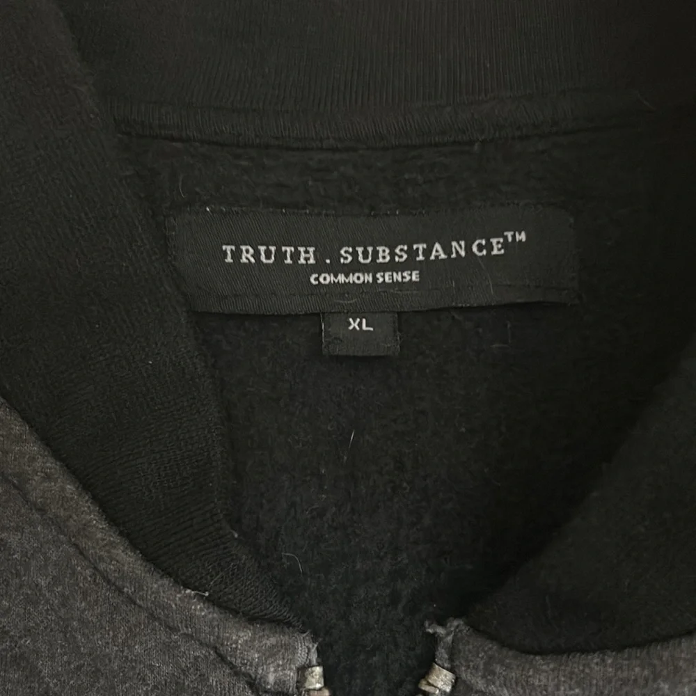 Truth.Substance black & gray sweater jacket. Size XL. - Picture 3 of 6